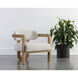 Madrone Rustic Oak / Heather Ivory Tweed Lounge Chair